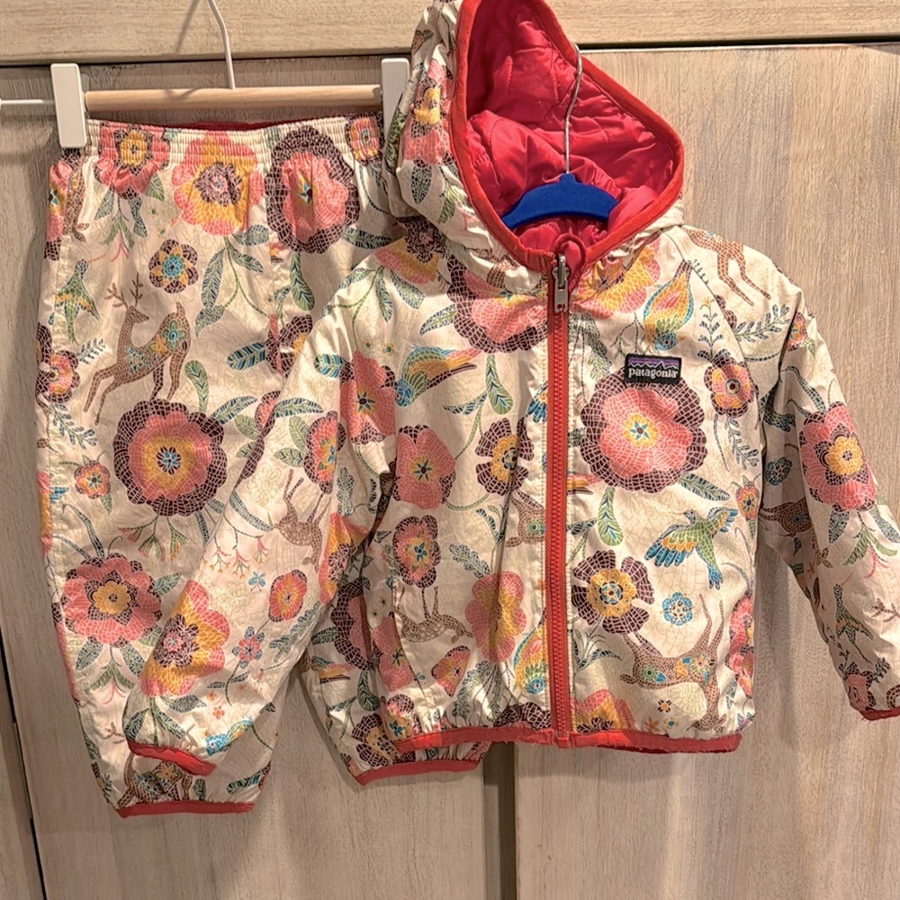 Patagonia Two Piece Reversible Baby Snow Suit Pant & Jacket 
SZ: 18 months